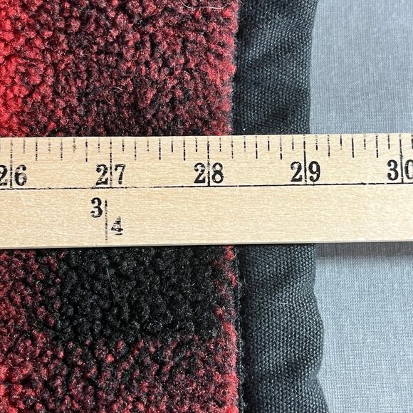 Pendleton Lone Fir Fleece Jacket Mens 2XL Red Black Plaid Outdoors Heavyweight‎ - Picture 12 of 13